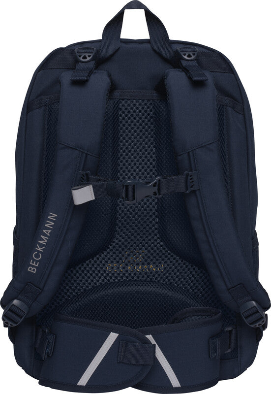 Beckmann Junior Sport Rucksack – Blue Bow – Dunkelblau, 30 l – aus recycelten PET-Flaschen