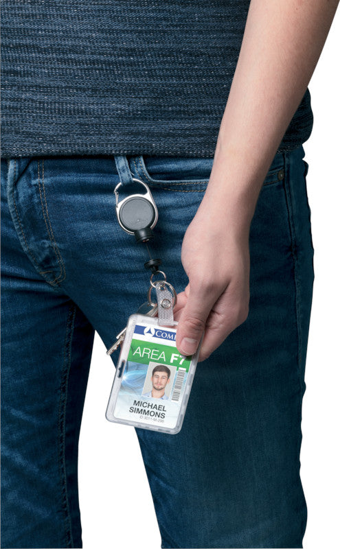 Durable Ausweishalter – für Betriebsausweise – 85 × 54 mm, Kunststoff, transparent – 10 Stück