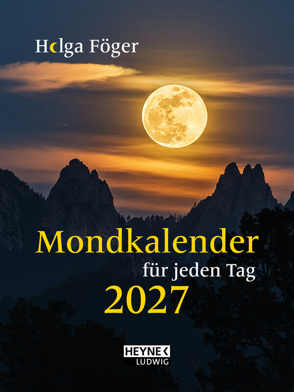 Heyne ludwig Esoterischer Kalender Agenda – 1 Tag/Seite, gebunden, 10,5 × 14,0 cm, 2027, blau, FSC