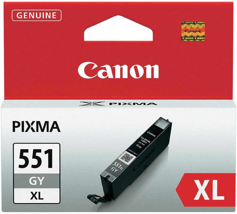 Canon Tintenpatrone CLI-551XL, Grau, XL, 275 Seiten – für ausgewählte Modelle