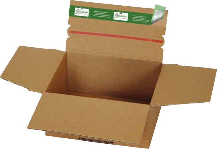 Grünmarie Aufrichtekarton, Braun – 238 × 170 × 60 - 130 mm