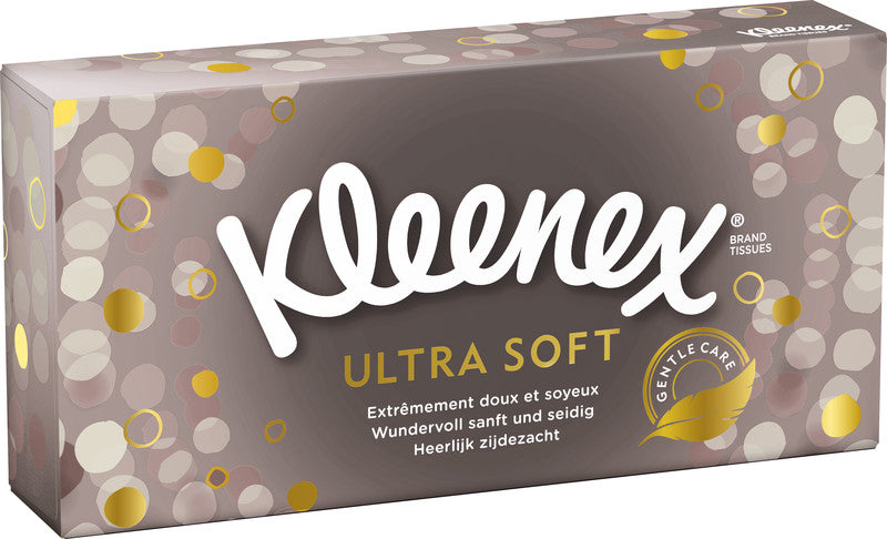 Kleenex Ultra Soft Kosmetiktücher – 3-lagig, weiss – 64 Tücher