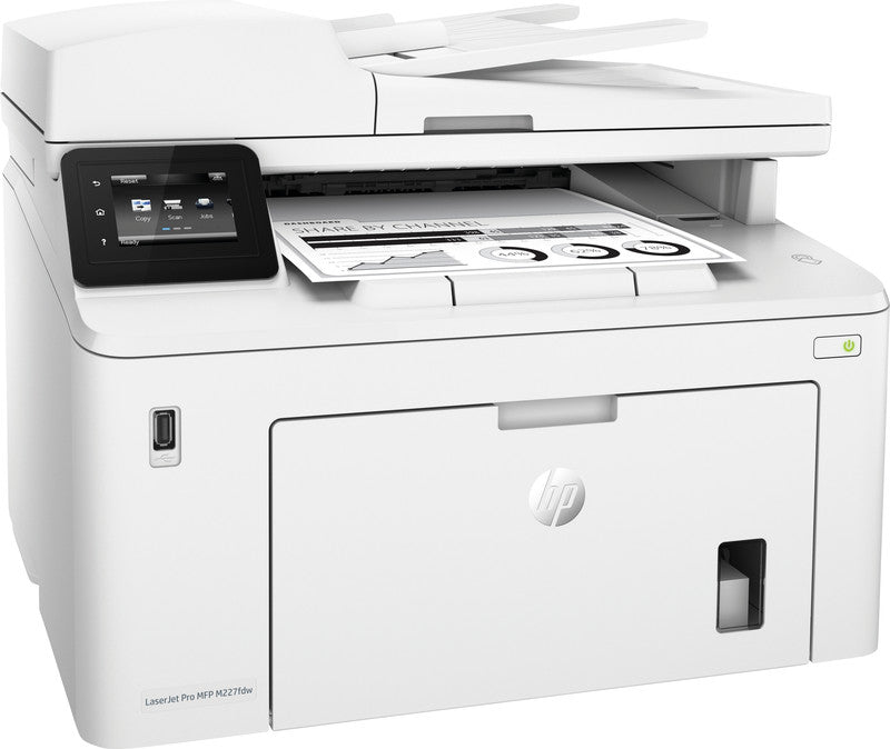 HP Laserjet Pro M227fdw – S/W Laser-MFP A4, 4-in-1 – USB/WLAN – Duplex, 35-Blatt ADF – 28 Seiten/Min. S/W