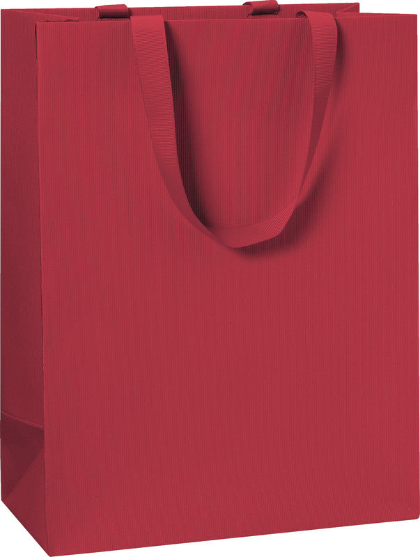 Stewo Tragetasche – Einfarbig, Strukturprägung – Dunkelrot – 230 × 300 × 130 mm