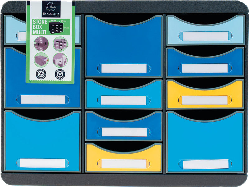 Exacompta Schubladenelement Big-Box Multi Bee Blue – 355 × 270 × 271 mm