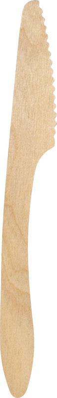 Duni BioPak Messer Holz – 19 cm, braun, 100 Stück
