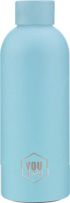 Youbottles Trinkflasche Dual – 5 dl – Edelstahl, isoliert, Schraubverschluss, auslaufsicher, BPA-frei – Pastell