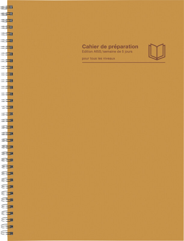 Verlag für unterrichtsm. Unterrichtsheft A4, 128 Seiten, Spiralbindung, Karton, perforiert, 100 g/m² – Gold