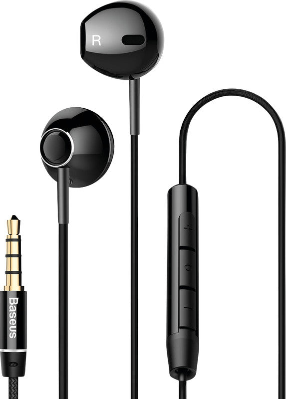 Baseus Encok H06 – In-Ear Headset – 3,5 mm Klinke, 1,2 m Kabel – Schwarz