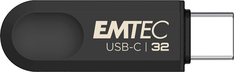 Emtec C280 USB-Stick – 32 GB, USB 3.2, Gehäuse aus 100% recyceltem Kunststoff; drehbarer Verschluss
