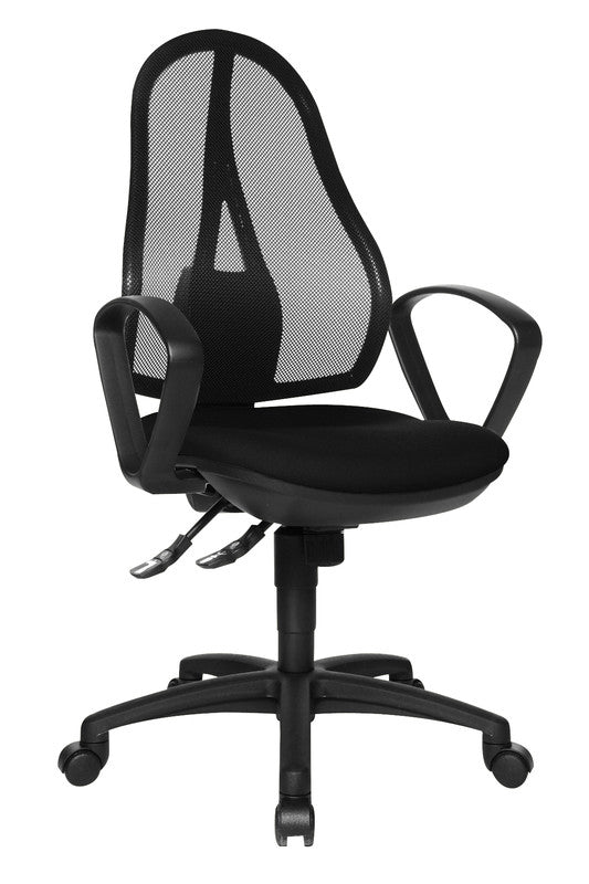 Topstar Bürostuhl Open Point Sy – Sitzhöhe 43–51 cm, 110 kg, Schwarz