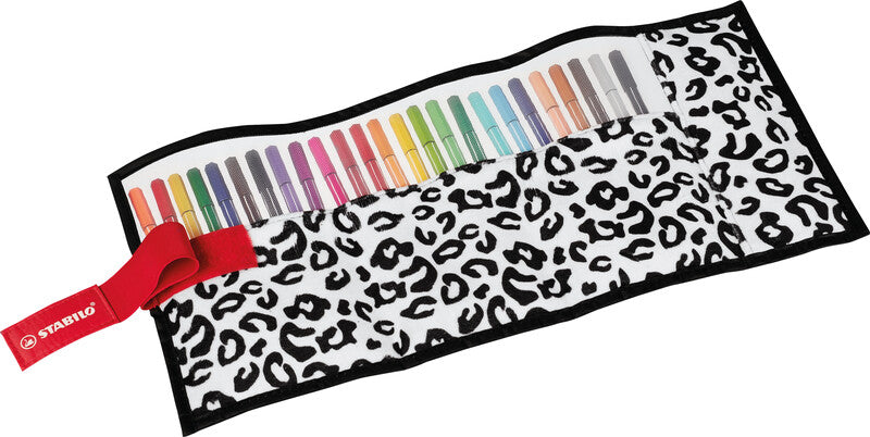 STABILO Pen 68 Filzstifte – Rundspitze, 1 mm, wasserbasiert, 25 Farben