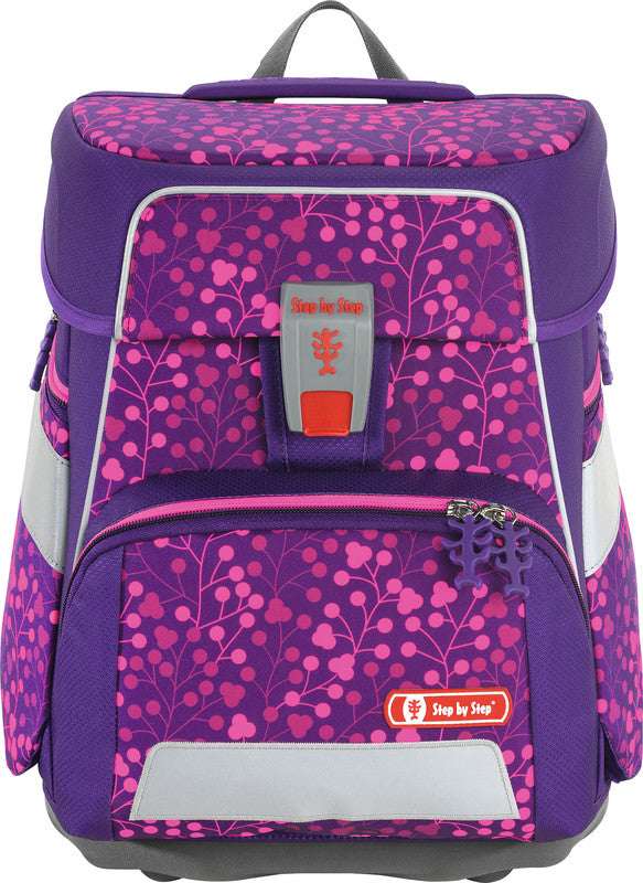 Step by Step Schulrucksack-Set SHINE – 5-teilig – Butterfly Night Ina – 28,0×37,0×20,0 cm