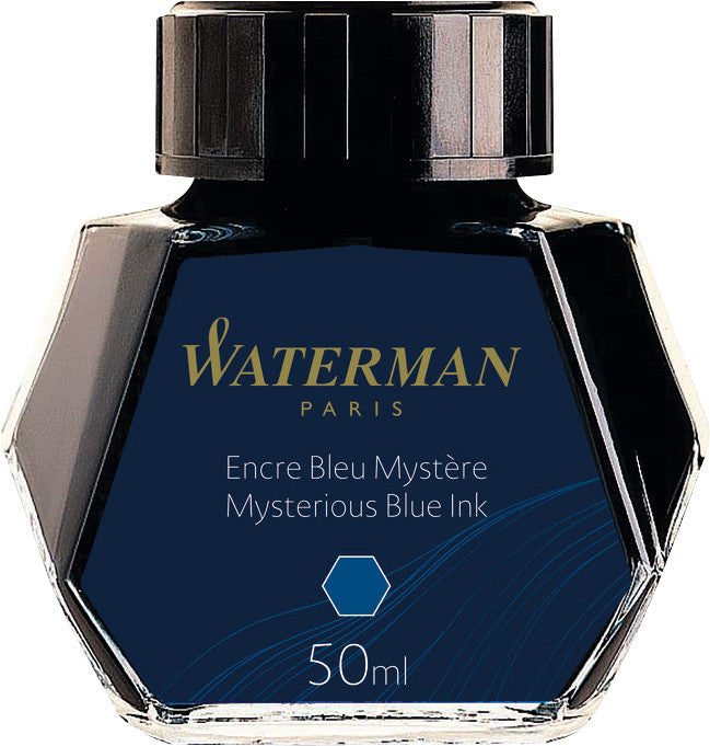 Waterman Füllfederhaltertinte für Konverter und Kolbenmechanik – Blau, geruchsarm, 50 ml