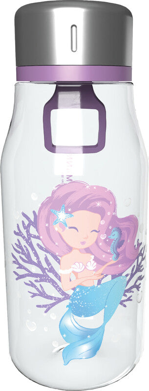 Beckmann Trinkflasche Classic – 4 dl – Kunststoff, Schraubverschluss, auslaufsicher – Seashell