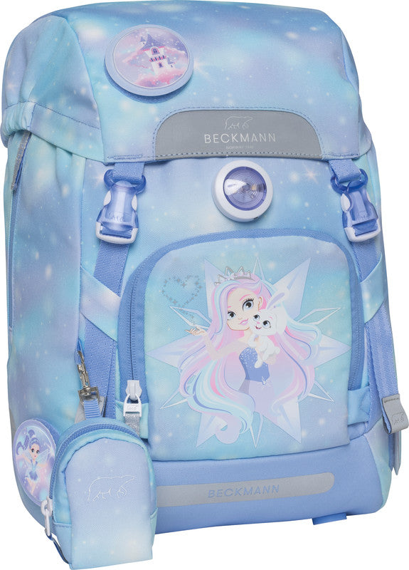 Beckmann Schulrucksack Classic – Star Princess – mit Leuchteffekt
