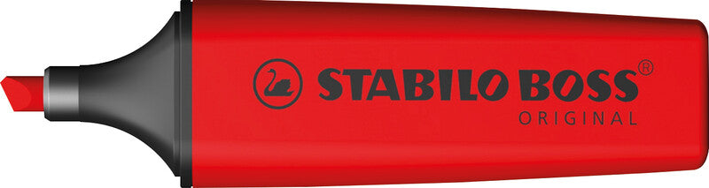 STABILO Original Textmarker Knallrot – Keilspitze, 2–5 mm, Nachfüllbar