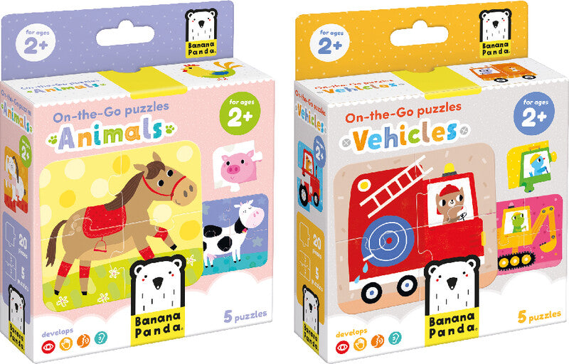Banana Panda On-the-Go Puzzles – Logikspiel, 1 Spieler, ab 2 Jahren