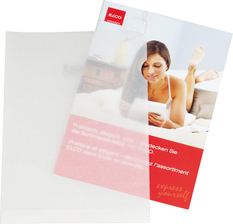 Elco Ordo Sichtmappe A4 – weiss, Papier, 10er-Pack