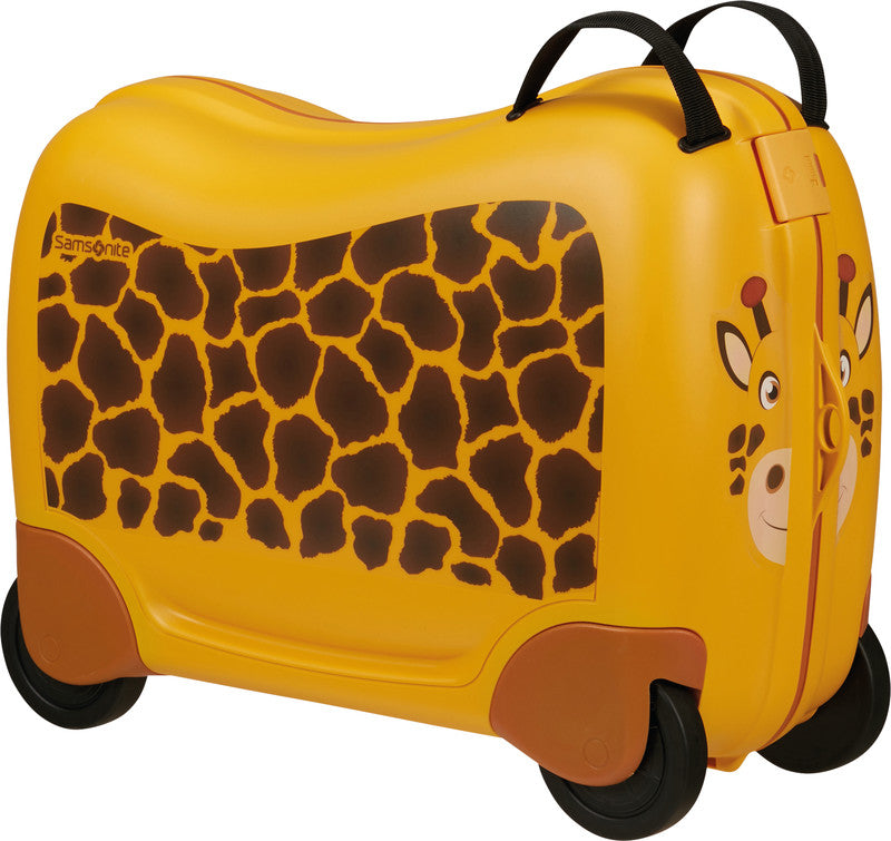 Samsonite Ride-on-Kindertrolley Dream2Go Rider Handgepäck – 30 l, 4 Rollen, Giraffenmuster, 52 × 38 × 21 cm