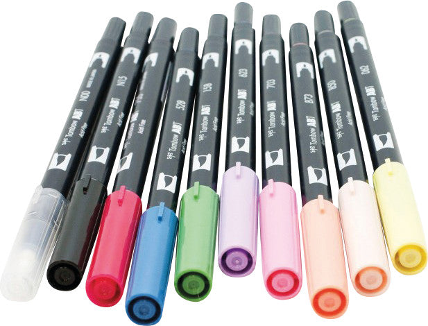 Tombow ABT Filzstifte, auswaschbar, 10 Farben
