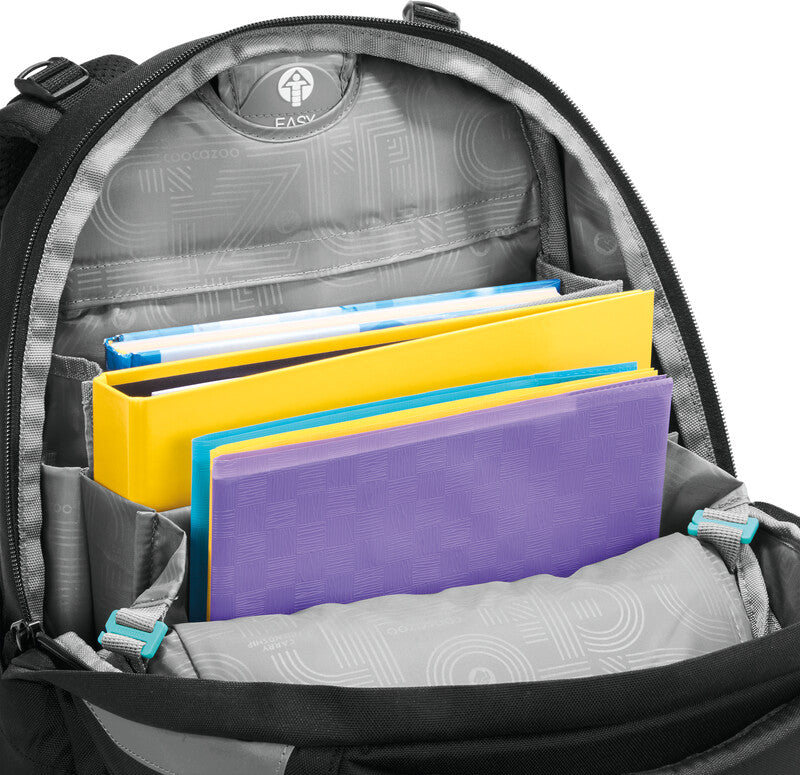Coocazoo Rucksack Mate – Black Coal – 30,0×46,0×23,0 cm, 30 l – aus 100% recyceltem rPET