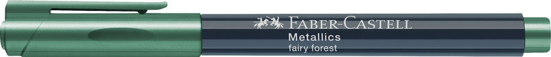 Faber-Castell Non-Permanent Marker Metallic – Rundspitze 1,5 mm – Fairy Forest – trocken abwischbar