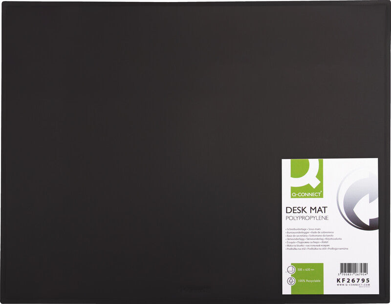 Q-connect Schreibunterlage – 630 × 500 mm – Kunststoff, rutschfest