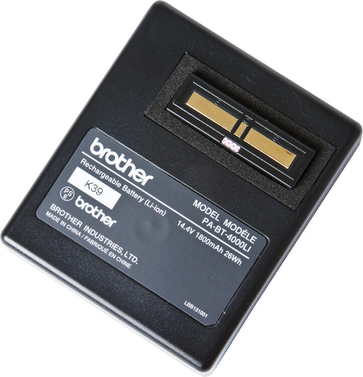 Brother Akkubasis PA-BT-4000LI, 14,4 V, 1’800 mAh – für P-touch RJ-4030, RJ-4040, TD-2120N und andere, schwarz