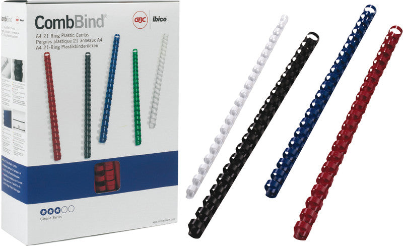 GBC Bindedisc-Ringe – Ø 14 mm, weiss, Kunststoff – 100 Stk.