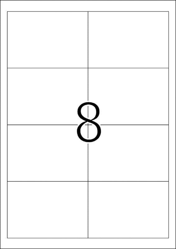 HERMA Etiketten auf Bogen, 97 mm × 68 mm, weiss, Papier, permanent, 800 Stück (100 Blatt)