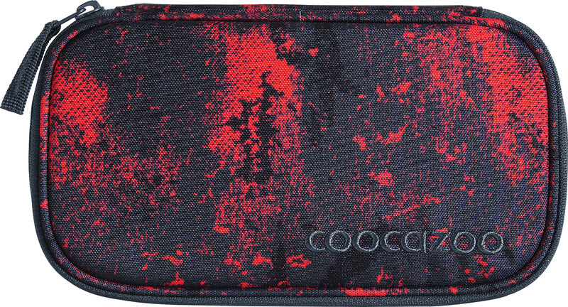Coocazoo Federmäppchen, gefüllt – Broken Black – Kunststoff – 23,0 × 7,0 × 12,0 cm