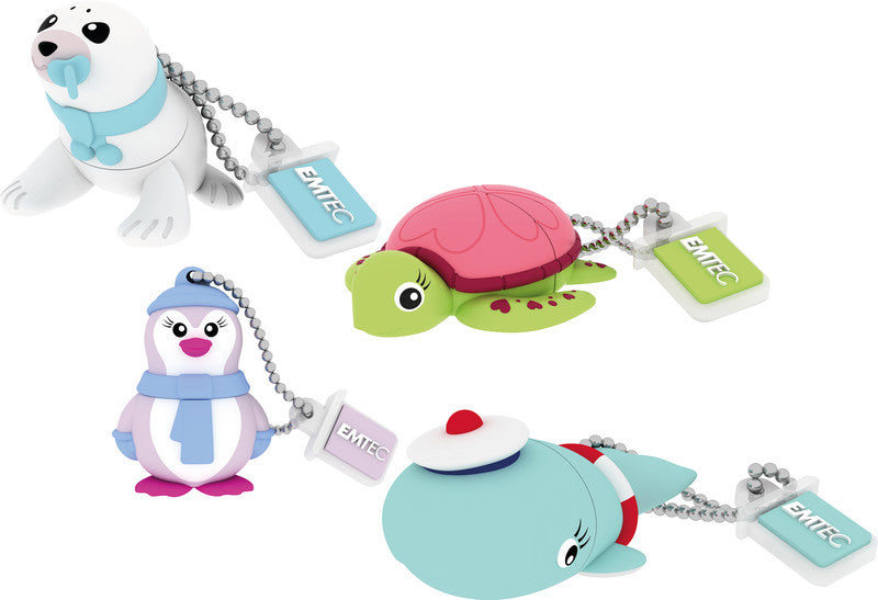 Emtec Animalitos USB-Stick – 16 GB, USB 2.0, mehrfarbig