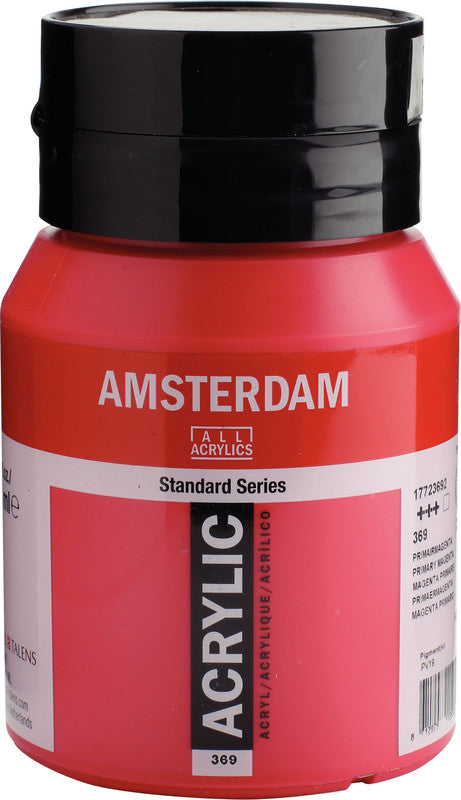 Royal Talens Amsterdam – Acrylic Standard – Acrylfarbe – Primärmagenta, 500 ml