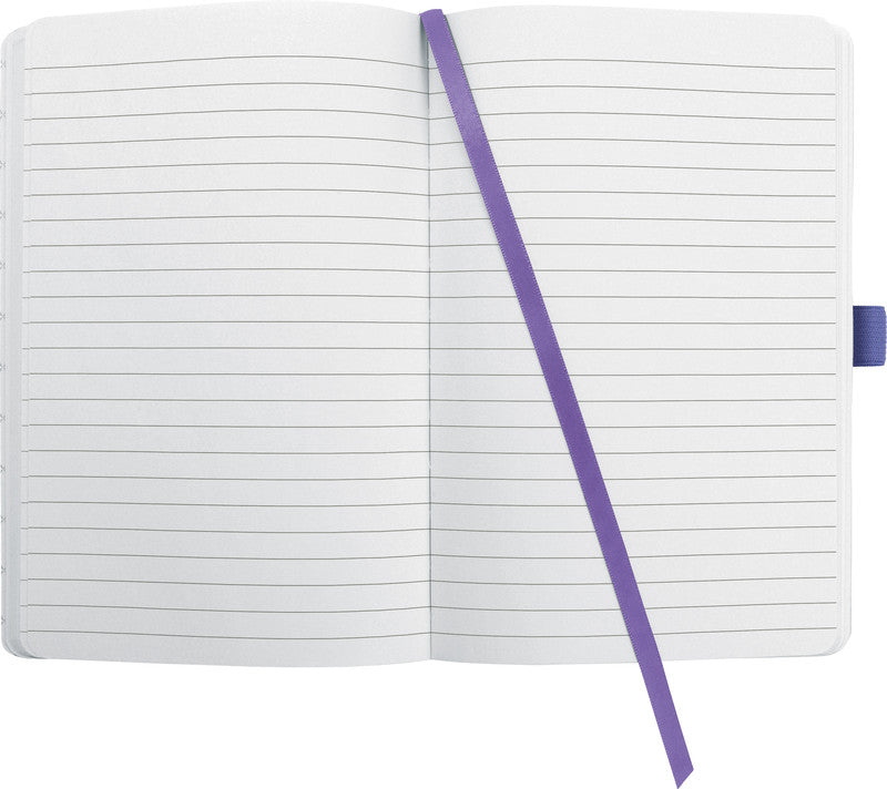 Sigel Notizbuch A5, liniert, Fadenheftung, Karton, 174 Seiten, perforiert, 80 g/m² – mehrfarbig