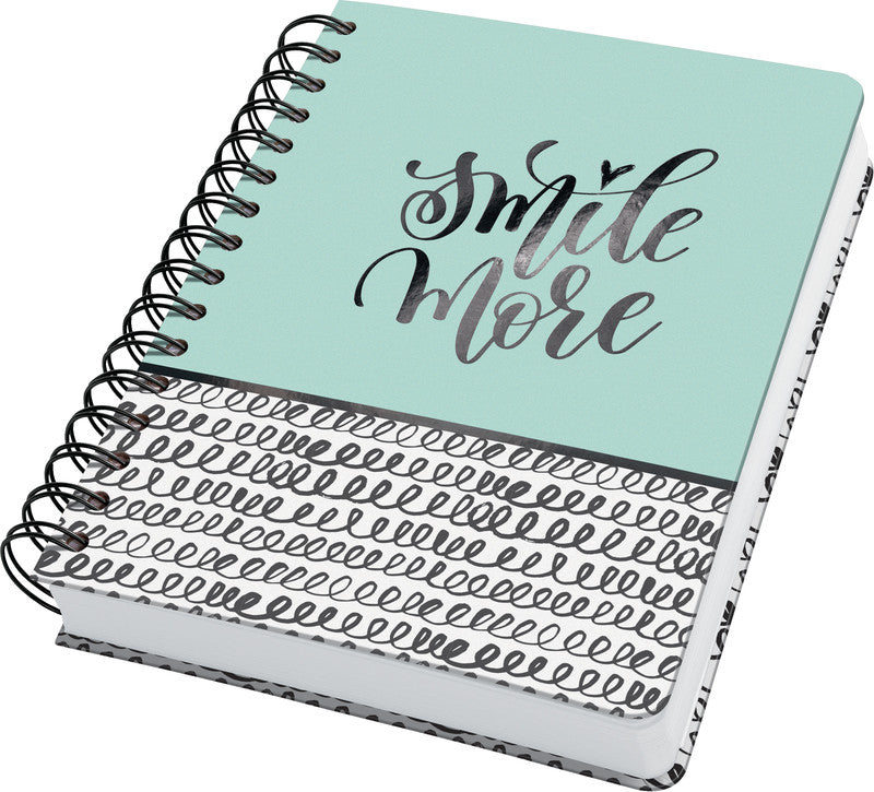 Sigel Spiralbuch JOLIE, Spiralbindung, Hardcover, 240 Seiten, perforiert, 120 g/m² – mehrfarbig