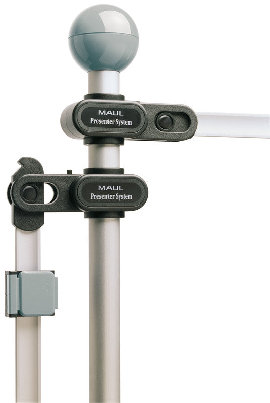 MAUL Planhalter – für A0 hoch/quer, mit Rollen, schwarz, Metall/Kunststoff