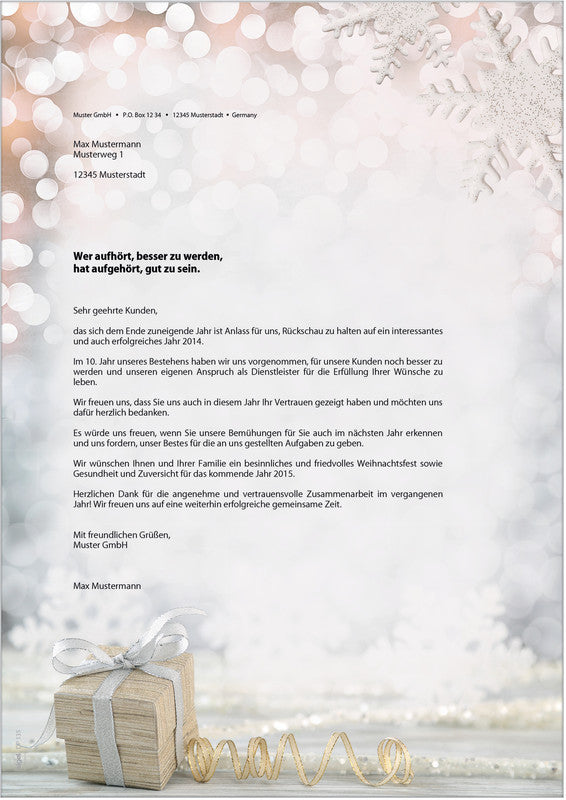 Sigel Motivpapier – A4, 90 g/m², Motiv: Christmas Surprise – für Inkjet/Laser/Kopierer – FSC – 100 Blatt
