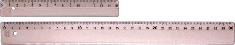 Kum Wandtafel-Lineal 15 cm – Kunststoff, rosa