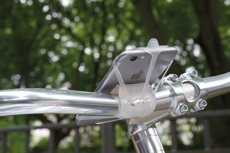 Bike Citizens Fahrradhalterung – für Lenker Ø bis 31,8 mm, Silikon, transparent