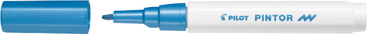 Pilot Pigment-Marker Pintor – Rundspitze 0,9-1,5 mm – Metallicblau – lichtbeständig