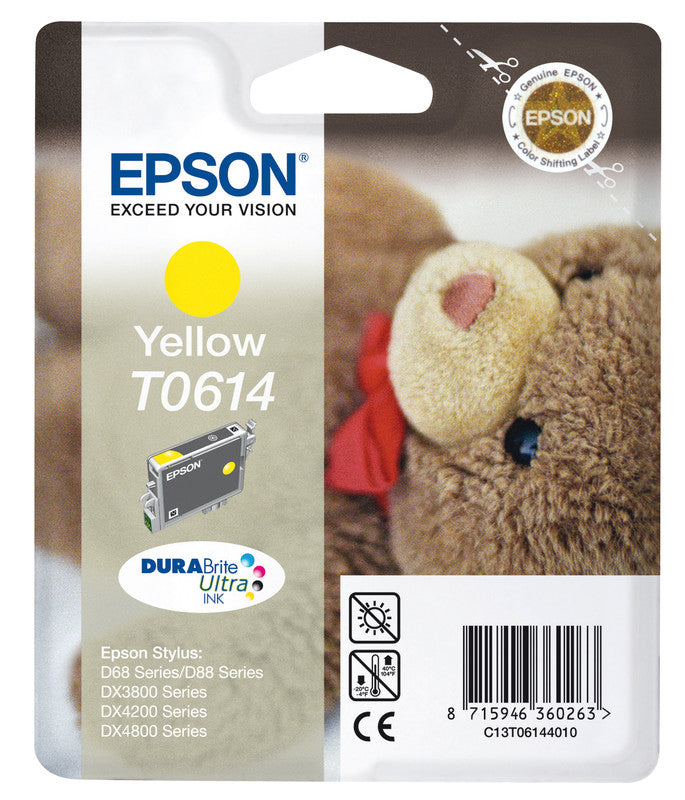 Epson Tintenpatrone T0614, Gelb, 250 Seiten