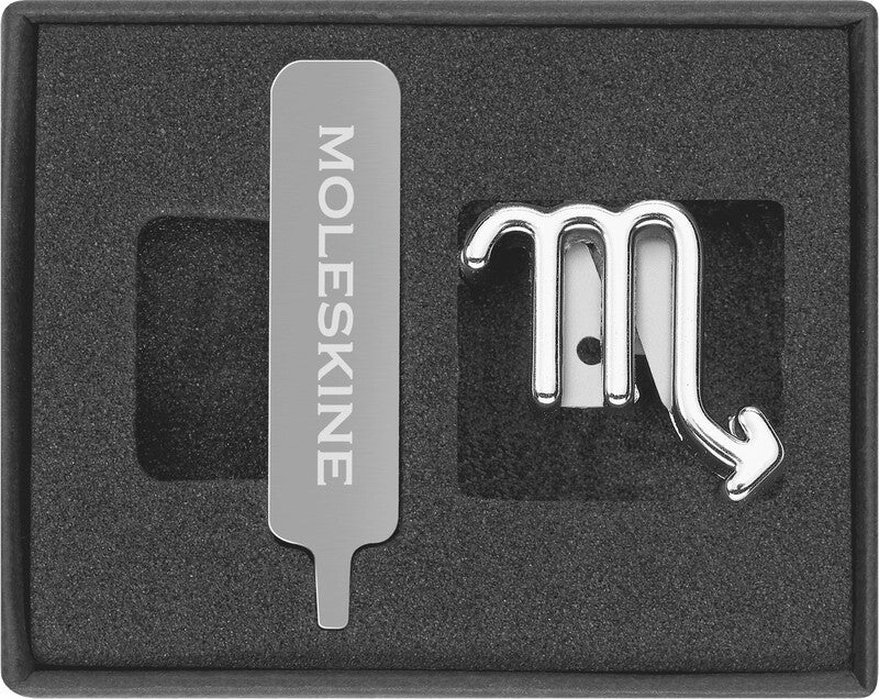 Moleskine Ansteckpin Skorpion – Zinklegierung, Silber