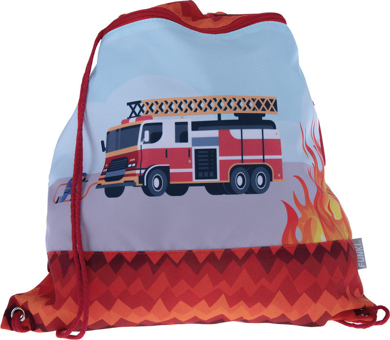Funki Sportbeutel – 12 l, Motiv Feueralarm, wasserabweisend, 36 × 42 cm