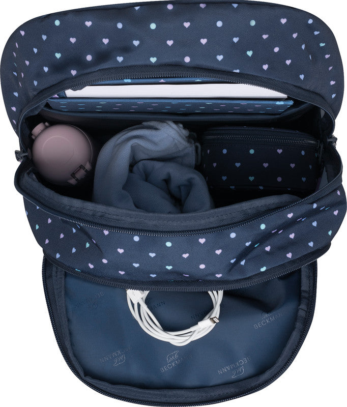 Beckmann Junior Sport Rucksack – Blue Hearts