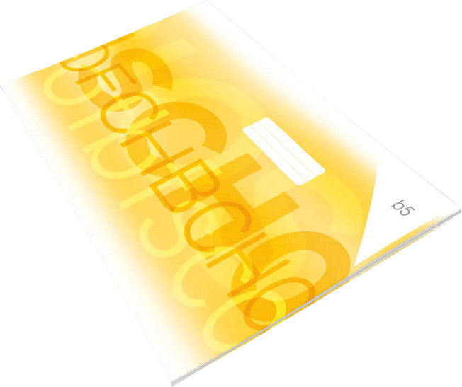 Zeichenheft – A4 quer – 150 g/m² – geheftet – 32 Seiten – Gelb