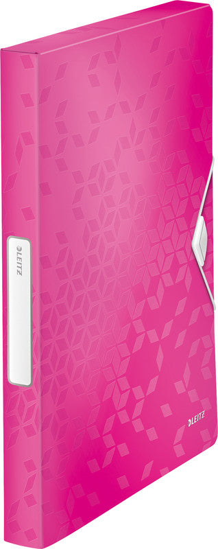 Leitz Aufbewahrungsbox WOW – 250 Blatt – für A4 – Polypropylen (PP) – metallisch/pink – 250 × 37 × 330 mm