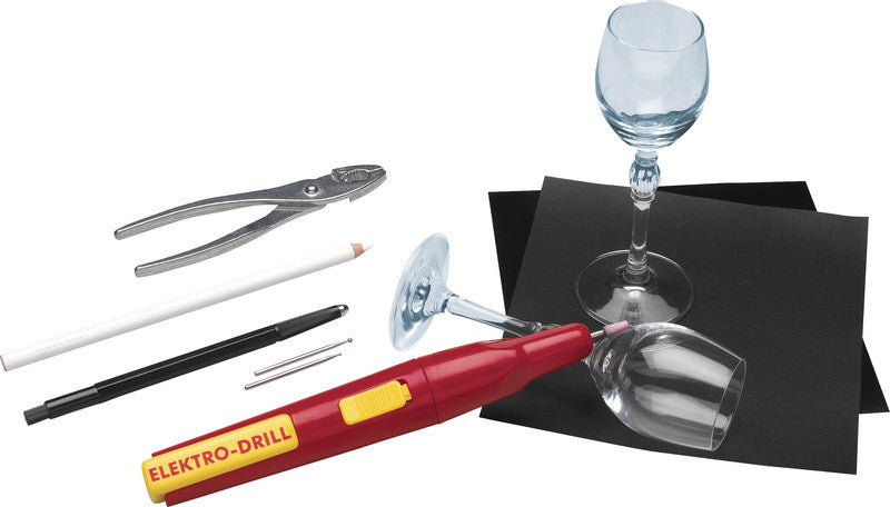 Pebaro Glasgravur-Set – 12-teilig – 2× AA