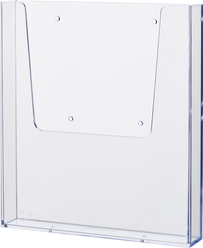 Helit Wandprospekthalter – Kunststoff, transparent, 225 × 250 mm – für A4