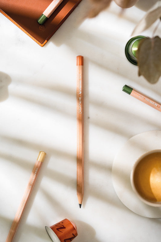 Caran d-Ache Caran d’Ache Nespresso Edition 5 Bleistift, Jumbo HB Mine Ø 3 mm natur – 3er-Set